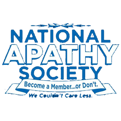 National Apathy Society Become A Member T-Shirt 
