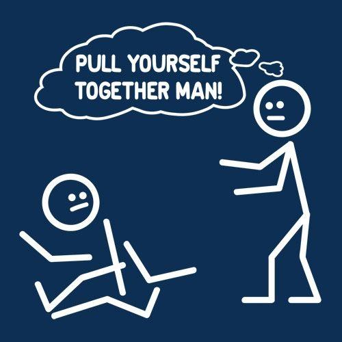 Pull Yourself Together Man T-Shirts - Bad Idea T-shirts