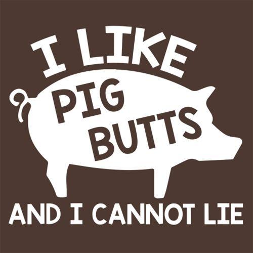 I Love Pig Butts And I Can Not Lie T-Shirt - Bad Idea T-shirts