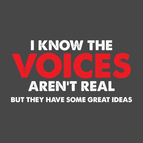 The Voices In My Head Have Great Ideas - Roadkill T Shirts