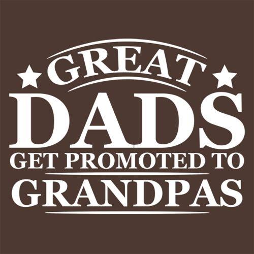 Great Dads Get Promoted To Grandpas - Roadkill T Shirts