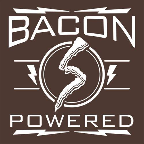 Bacon Powered T-shirt | Graphic Tees - Bad Idea T-shirts
